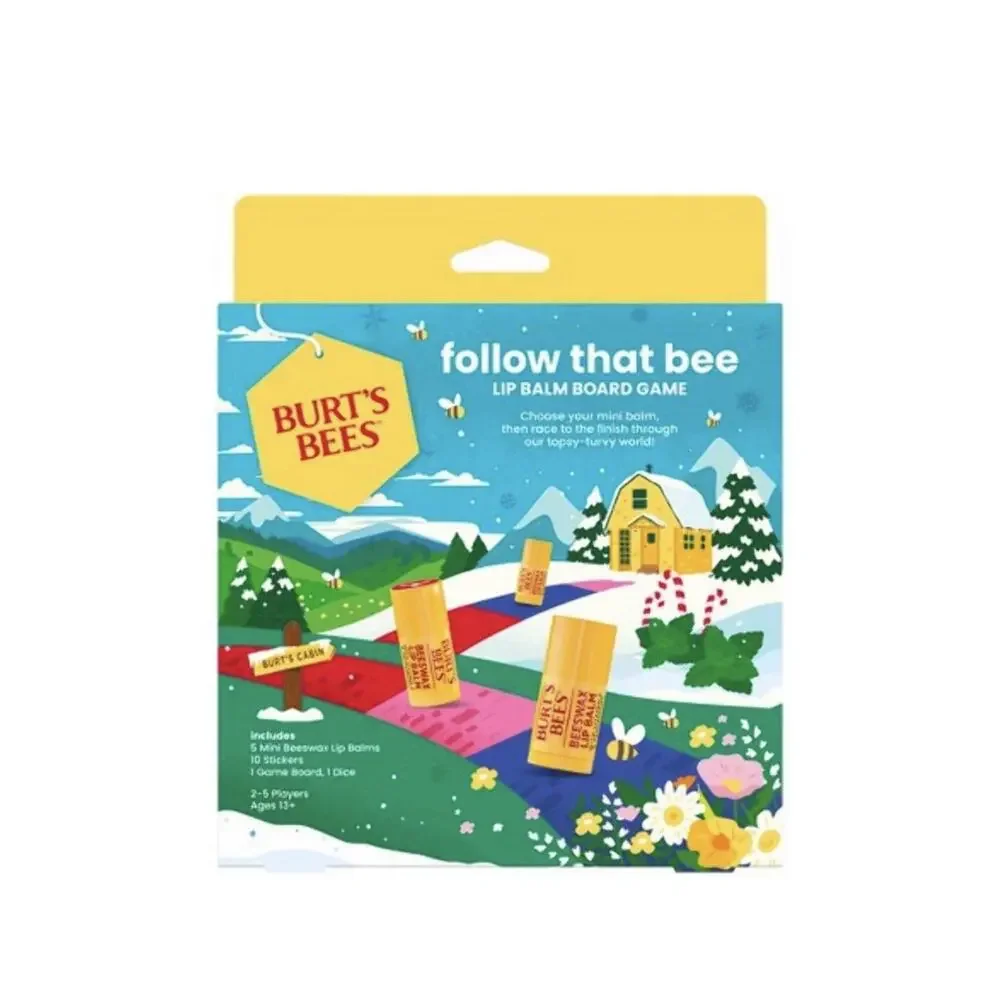 Burt's Bees Holiday Limited Edition Follow that Bee Board Game Lip Balm Gift Set